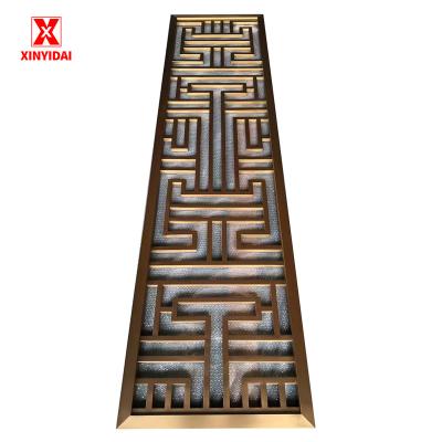 China Art Decoration Hotel partition room partition laser cutting metal screen panel for sale