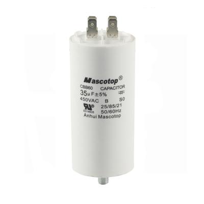 China Common Seals CBB60 Motor Capacitor For Washing Machine And Pump for sale