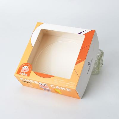 China Recommended Hot Selling Creative Baking Exquisite Box Reused Vitasinos Window Cake Box Cake Packaging Materials Birthday Cake Cream Box for sale