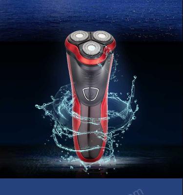 China best blade triple sell electric rechargeable red color nose hair shaver for sale