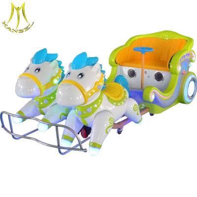 China Hansel outdoor amusement park ride on battery powered horse rides for sale