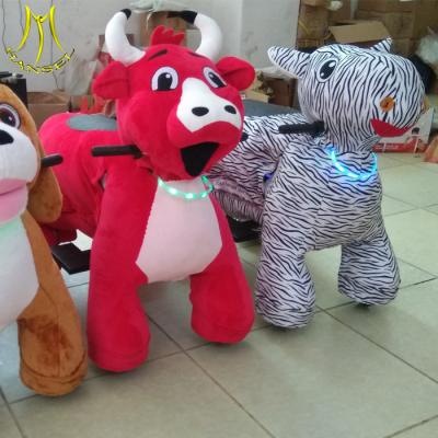 China Hansel  china zippy animal scooter rides battery motorized plush riding zebra for sale