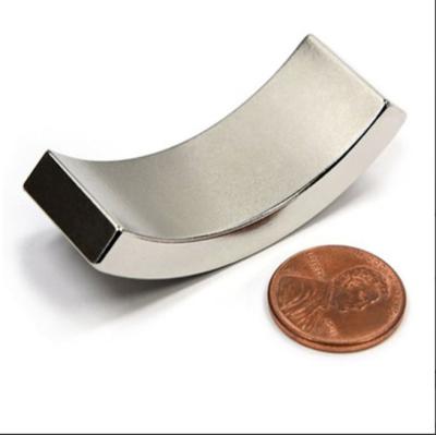 China Industrial Magnet Rare Earth Neodymium Tile Arc Segment NdFeB Strong Sintered Permanent Magnetic Magnet for sale