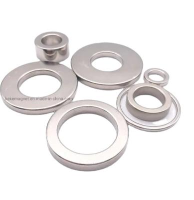 China Industrial Magnet N35 N52 Ring Neodymium Magnets Powerful With Nickel NiCuNi Epoxy Coating for sale