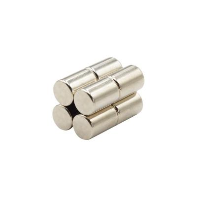 China Industrial Magnet Cylinder Neodymium NdFeB High Temperature Resistant Magnets For Leather Buttons for sale