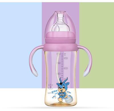 China BPA Free 300ml Anti-Milk Wholesales New Style Baby Milk Water Bottles Food Grade PPSU Baby Bottles for sale