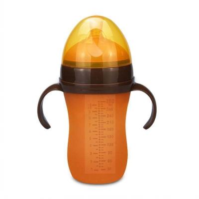 China Wholesale High Quality BPA Free Silicone Baby Bottle For Newborn Baby for sale