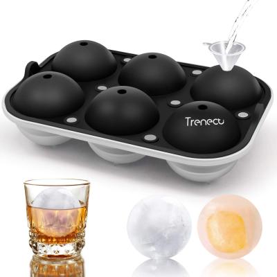 China Customized Viable Silicone Ice Ball Maker Ice Cube Model Tray For Whiskey Silicone Ice Ball Mold for sale