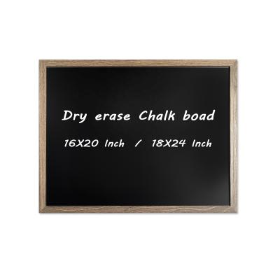 China Frame wood chalk board, dry erase board for teaching and display 16 x 20 inches for sale