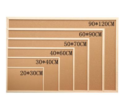 China Message Table Nature Cork Board Push Pin Bulletin Board Bulletin Board With Wood Frame And High Density Cork Surface for sale