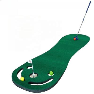 China Golf putting Foot Shape golf putting green mat golf putter for indoor and outdoor training aids golf game for sale