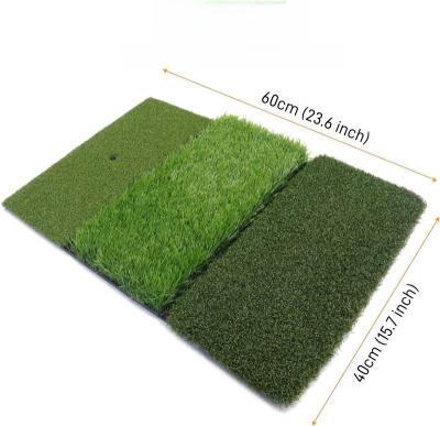 China Indoor Outdoor Floor Indoor outdoor 3 in 1 golf hitting practice mat with a variety of turf styles for sale