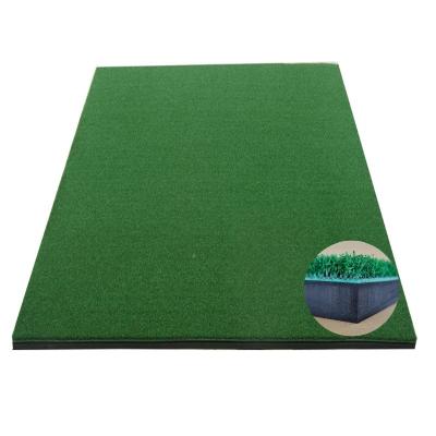 China Sports Court Mini golf hitting practice mat artificial grass in customization size with hard rubber backing for personal practice for sale