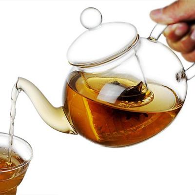 China Japanese Style High Viable Clear Glass Teapot With Infuser for sale