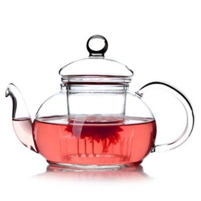 China Viable pyrex teapot clear glass tea set from china supplier for sale