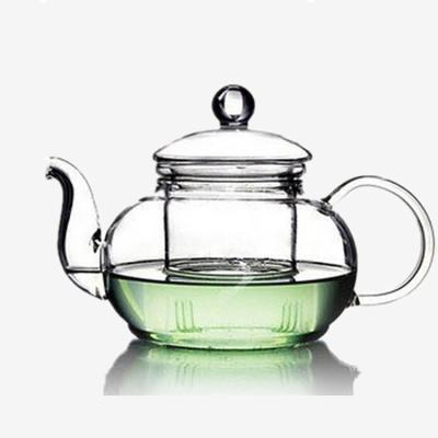 China Viable Hot Sales Small Clear Borosilicate Glass Teapot for sale