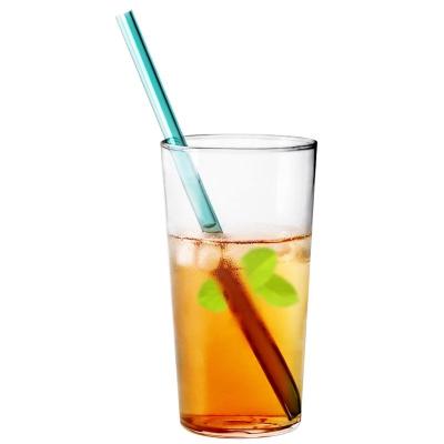 China Sustainable reusable glass cup with straw for drinking for sale