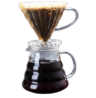 China Sustainable Glass Coffee Pot With Percolator Glass Coffee Maker for sale