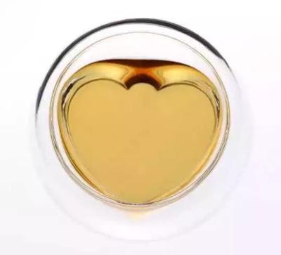 China 2019 Popular New Style Love Heart Shaped Double Layer High Wall Heat Resistant Sustainable Borosilicate Glass Mugs for sale