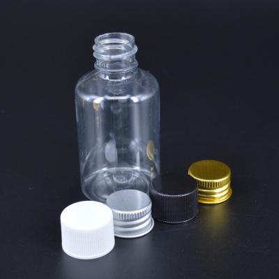 China Mini Hotel Clear Personal Care 60ml Plastic Shampoo Bottle Bathroom Cosmetic Bottle for sale