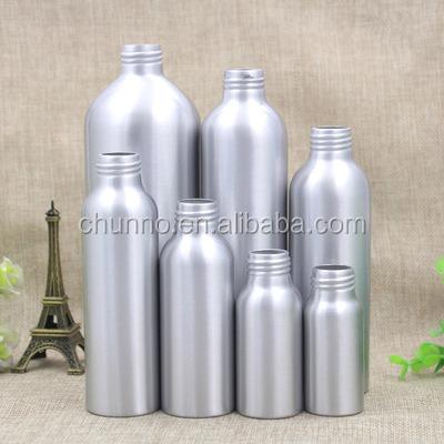 China Best Selling 30ml 50ml 100ml 120ml 150ml 250ml 500ml Personal Care Round Metal Aluminum Cosmetic Bottles With Child Safe Cap for sale