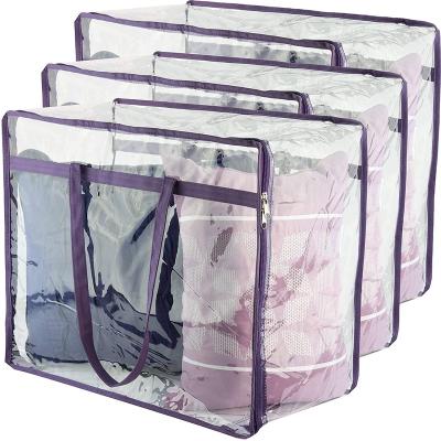 China Sustainable Organizer For Pillow Quilt Bag Organizer Household Products Clothes Storage Blanket Bag for sale