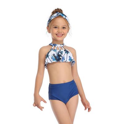 China Anti-UV Children's Swimwear Hot Selling Amazon Children's Swimwear Quick-Drying Two-Piece Bikini for sale