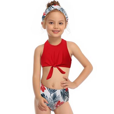 China Custom Wholesale Anti-UV Quick-Drying Two-Piece Children's Bikini Set Children's Swimwear Bathing Suit for sale