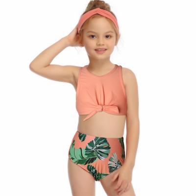 China New Creative Anti-UV Kids Wear Girls Swimsuit Bikini Set Pint Kids Two-Piece Children Swimming Wear for sale