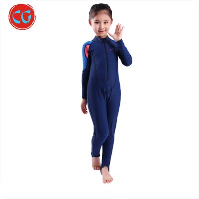 China High Quality Swimwear Sunsuits Zipper Kids Swimwear Girls Bathing Suit 3PCS Rash Guard UV Anti-UV SPF UPF 50+ for sale