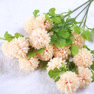 China Really Smell Artificial Silk Dandelion Flower 3 Flower Arrangement High Quality Dandelion Heads Flowers For Home Decoration for sale