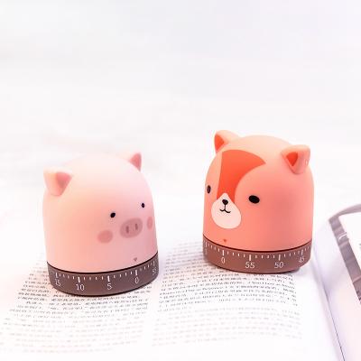 China Novelty Minimalist Cartoon Shaped Animal Kitchen Timer Cheap Household Cooking Timer for sale