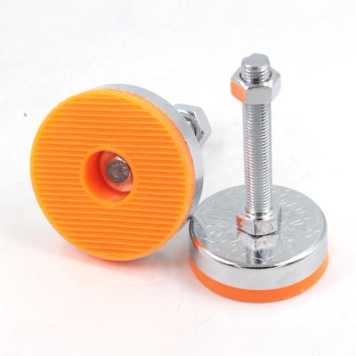 China Modern m16 m12 shock absorption machine leveling foot heavy duty leveling feet leveling mounts with rubber base diameter 80mm for sale