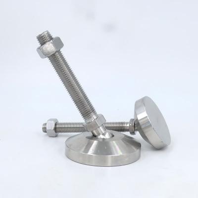 China Modern Stainless Steel Low Leveling Stands Adjustable Leg Leveling Feet Screw Down Adjustable Feet For M20m24m16 Machines for sale