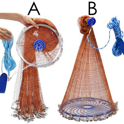 China Multifilament Factory Price Nylon Fishing Net Monofilament Hand Throw Fish Nets for sale