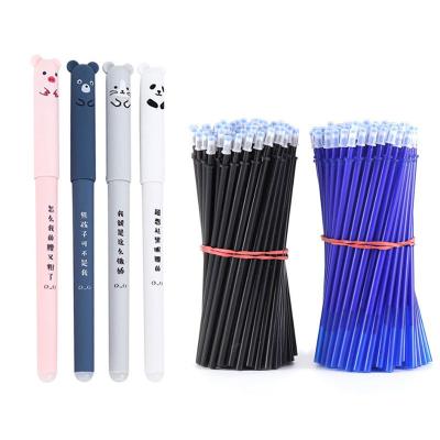 China Normal Erasable Pen 0.35mm Pen School Office Supplies Erasable Stationery Pen Refills Rods Washable Gel Handle for sale