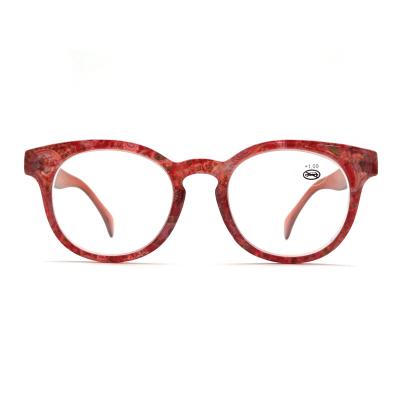 China Hot Selling Retro Thin Vintage Round Plastic Reading Glasses For Women Men for sale