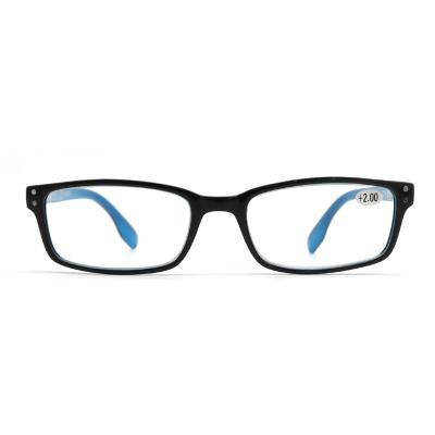 China Custom Logo Plastic Cheap Square Reading Glasses Mens Womens Slim Custom Logo for sale