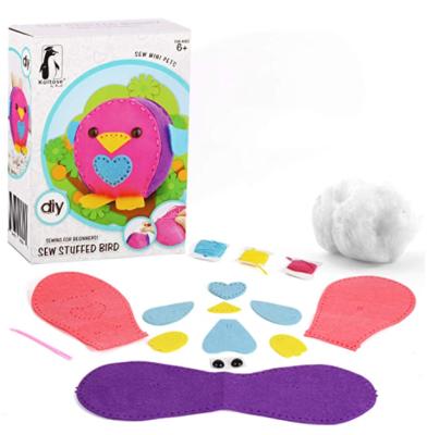 China Animal Sewing Craft Kit Bird Felt Sewing Craft Educational Toy DIY Craft Set For Kids for sale