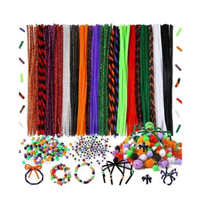 China Funny Craft DIY Toys Cloth Spider DIY Wool Spider Kit Halloween Horror Decoration Funny for sale