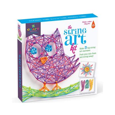 China Kids Owl Shape String Art Kit Creative Craft Kit For Educational Toys Craft-tastic DIY String Art for sale