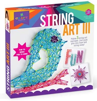 China String Art Kit Bird Shape Kids Art Creative Craft Kit For Educational Toys Craft-tastic DIY String for sale