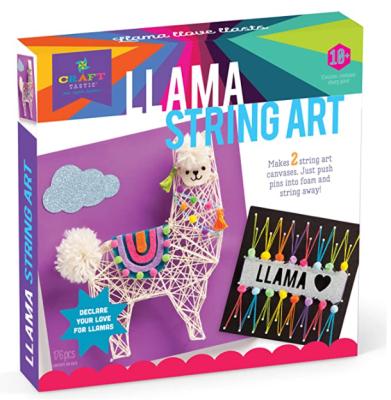 China Educational Toys Craft-tastic DIY String Art Kids Alpaca Creative Craft Kit For Shape String Art Kit for sale