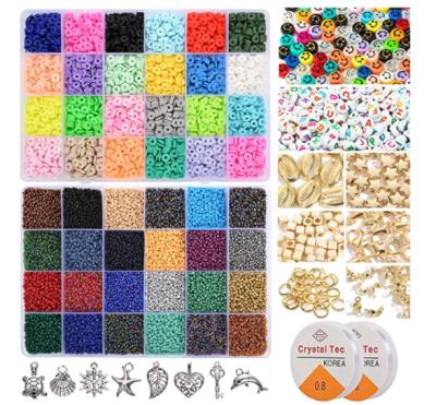 China DIY Kids Education Children's Craft Kit Bracelet Necklace Earring Color Jewelry Making Set for sale