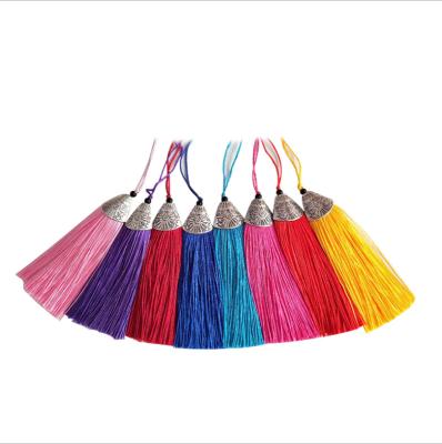 China Decoration Tassel Hanging Spike Chinese Style Bookmark Comb Clothing Fish Mouth Tassel Fringe for sale