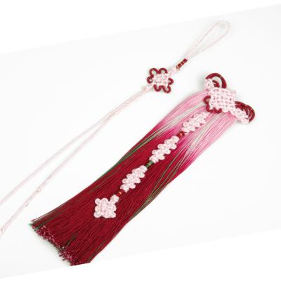 China Decoration Tassel Hanging Spike Chinese Style Bookmark Comb Chinese Clothing Knot Tassel Decoration for sale