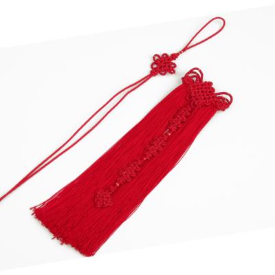 China Decoration Tassel Hanging Spike Chinese Style Bookmark Comb Chinese Clothing Knot Tassel Decoration for sale