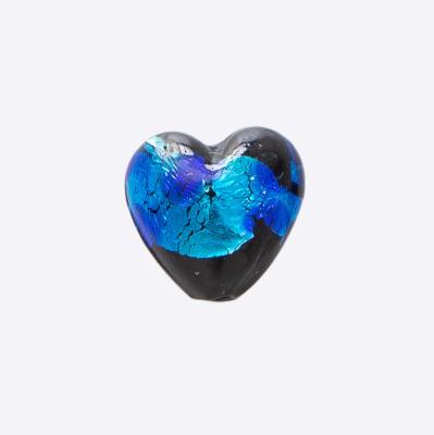 China DIY Craft Accessories Colorful Crystal Heart Shaped Beads Glass Beads For Jewelry Making for sale