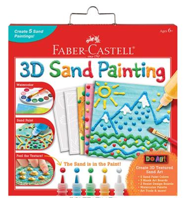 China Educational Toys Toy Intelligence Development Gift Handmade Creative Craft Painting Set 3D Texture Art Sand Painting for sale