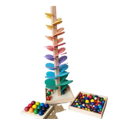 China Eductional Toys Color Petals Wisdom Tree Fun Ball Rainbow Music Tree Assembled Educational Toys for sale